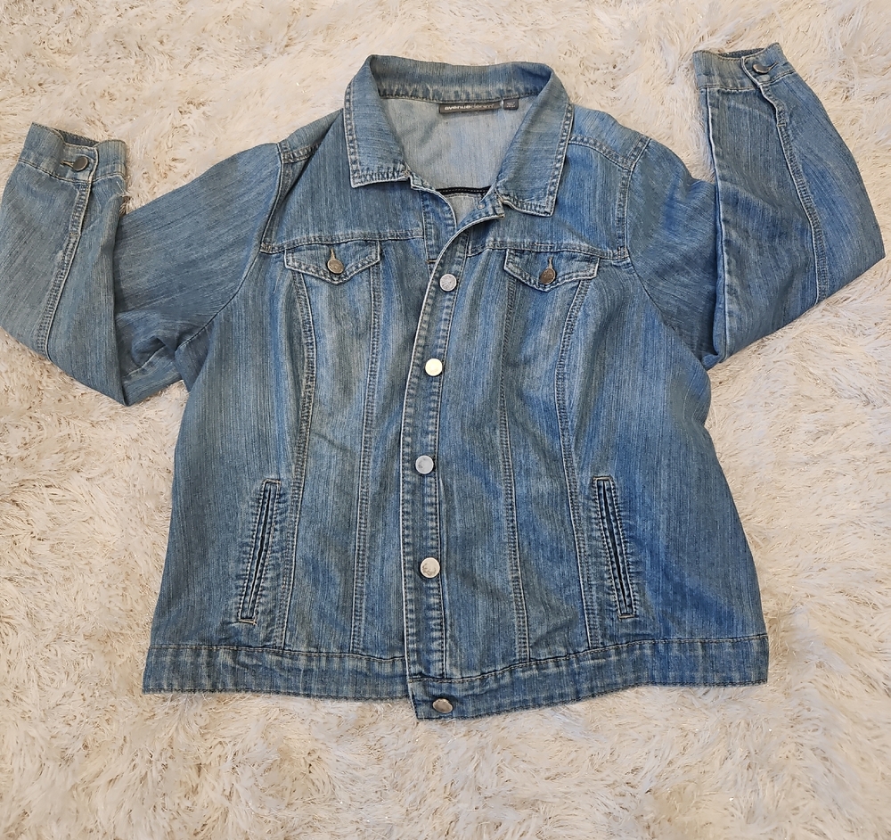 Avenue Light Blue Denim Jacket